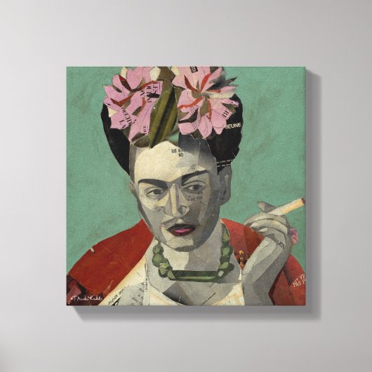 Frida Kahlo door Garcia Villegas Canvas Afdruk (Voorkant)
