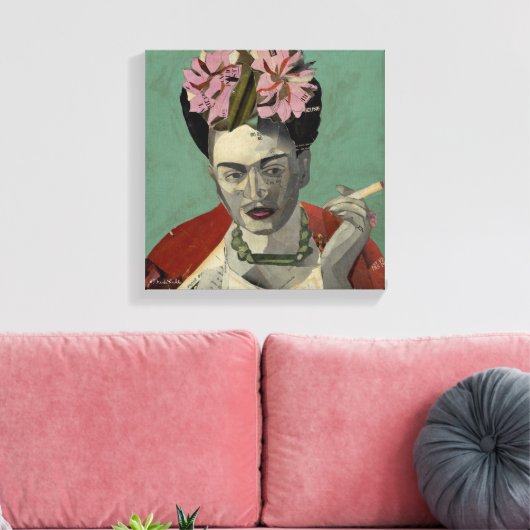 Frida Kahlo door Garcia Villegas Canvas Afdruk (Insitu (Woonkamer))
