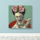 Frida Kahlo door Garcia Villegas Canvas Afdruk (Insitu (Houten vloer))