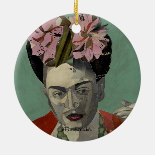 Frida Kahlo door Garcia Villegas Keramisch Ornament (Achterkant)