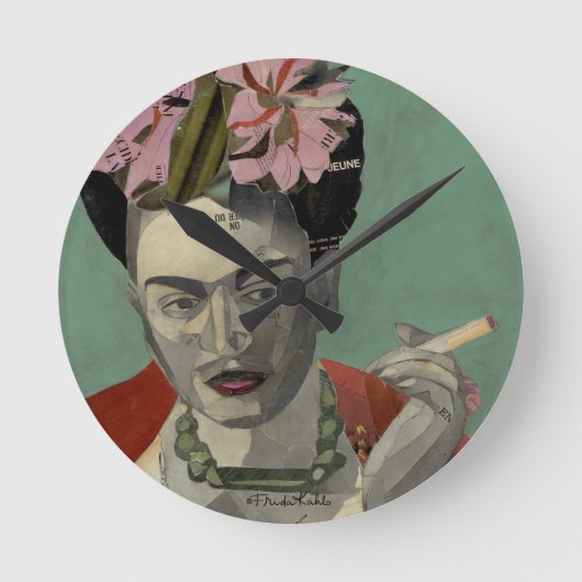 Frida Kahlo door Garcia Villegas Ronde Klok (Voorkant)