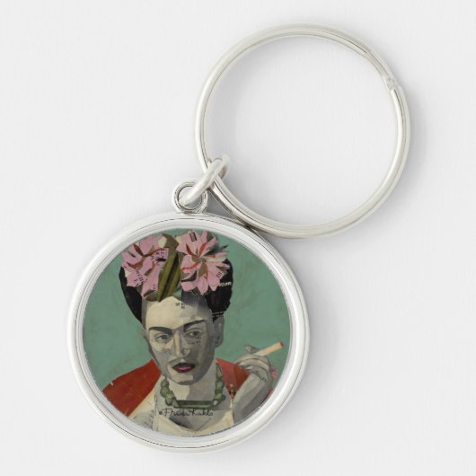 Frida Kahlo door Garcia Villegas Sleutelhanger (Voorkant)