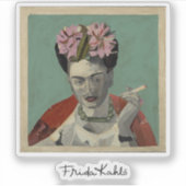 Frida Kahlo door Garcia Villegas Sticker (Voorkant)