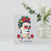Frida Kahlo | El Día de los Muertos Briefkaart (Staand voorkant)