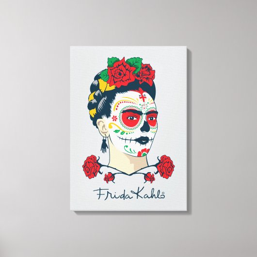 Frida Kahlo | El Día de los Muertos Canvas Afdruk (Voorkant)