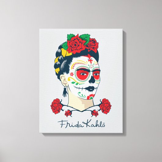Frida Kahlo | El Día de los Muertos Canvas Afdruk (Voorkant)