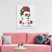 Frida Kahlo | El Día de los Muertos Canvas Afdruk (Insitu (Woonkamer))