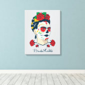 Frida Kahlo | El Día de los Muertos Canvas Afdruk (Insitu (Houten vloer))