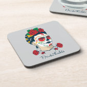 Frida Kahlo | El Día de los Muertos Drankjes Onderzetter (Linkerzijde)