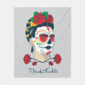 Frida Kahlo | El Día de los Muertos Fleece Deken (Voorkant)