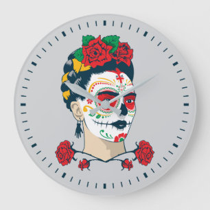 Frida Kahlo   El Día de los Muertos Grote Klok