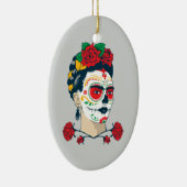 Frida Kahlo | El Día de los Muertos Keramisch Ornament (Rechts)