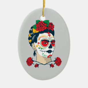 Frida Kahlo   El Día de los Muertos Keramisch Ornament