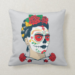 Frida Kahlo   El Día de los Muertos Kussen