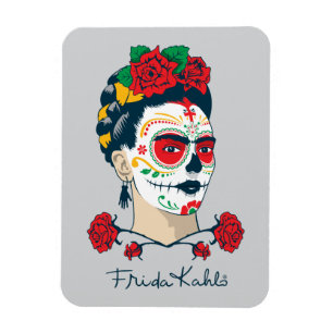 Frida Kahlo   El Día de los Muertos Magneet