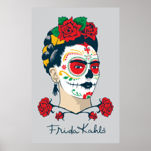 Frida Kahlo   El Día de los Muertos Poster