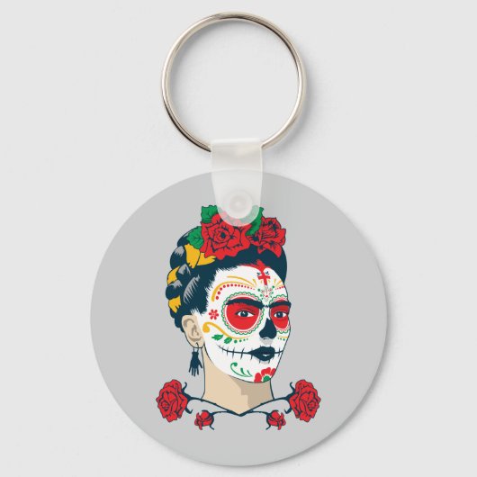 Frida Kahlo | El Día de los Muertos Sleutelhanger (Voorkant)
