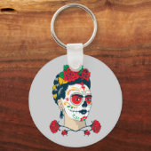 Frida Kahlo | El Día de los Muertos Sleutelhanger (Voorkant)
