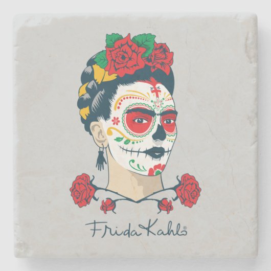 Frida Kahlo | El Día de los Muertos Stenen Onderzetter (Voorkant)