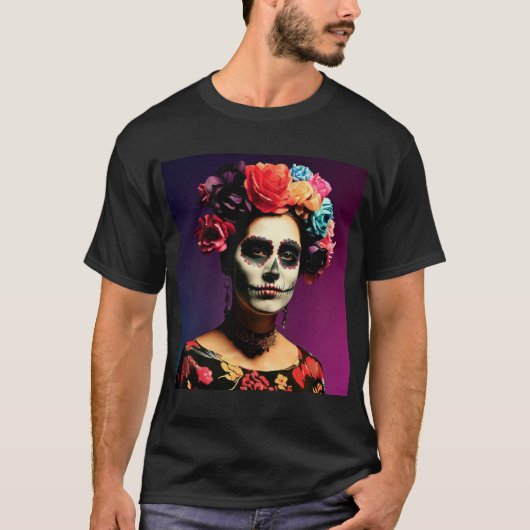 Frida Kahlo | El Día de los Muertos T-shirt (Voorkant)