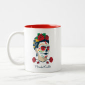 Frida Kahlo | El Día de los Muertos Tweekleurige Koffiemok (Links)