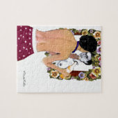 Frida Kahlo en el Espejo Portrait Legpuzzel (Horizontaal)