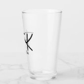 Frida Kahlo "FK" Monogram-handtekening Glas (Links)