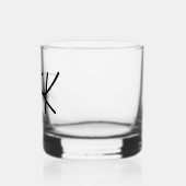 Frida Kahlo "FK" Monogram-handtekening Whisky Glas (Links)