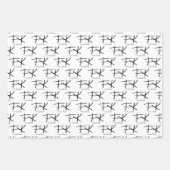 Frida Kahlo "FK" Monogram Signature Pattern Inpakpapier Vel (Voorkant 2)