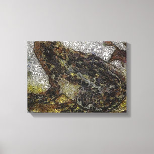 Frida Kahlo FK-stijl Kikkikkerschilfers Canvas Afdruk
