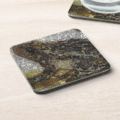 Frida Kahlo FK-stijl Kikkikkerschilfers Drankjes Onderzetter (Linkerzijde)