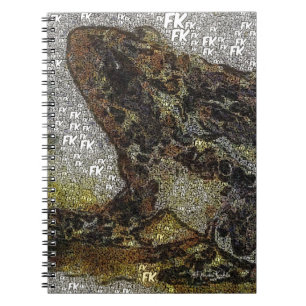 Frida Kahlo FK-stijl Kikkikkerschilfers Notitieboek