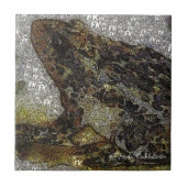 Frida Kahlo FK-stijl Kikkikkerschilfers Tegeltje (Voorkant)