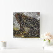 Frida Kahlo FK-stijl Kikkikkerschilfers Vierkante Klok (Huis)