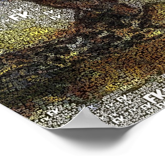 Frida Kahlo FK-Style Frog Painting Poster (Hoek)