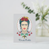 Frida Kahlo |  Floral Briefkaart (Staand voorkant)