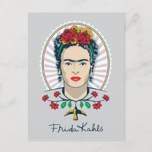 Frida Kahlo    Floral Briefkaart