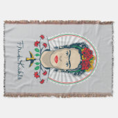 Frida Kahlo |  Floral Deken (Voorkant)