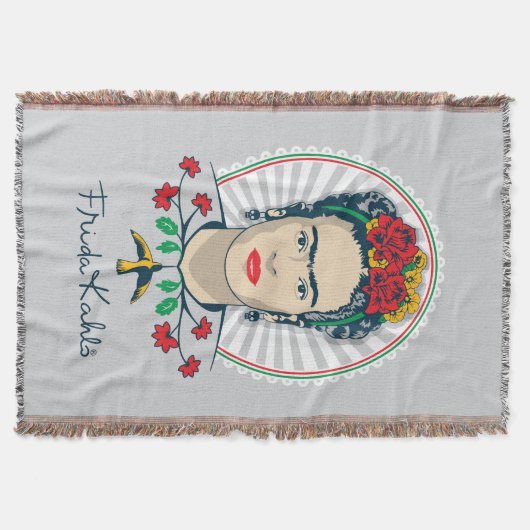 Frida Kahlo | Floral Deken (Voorkant)