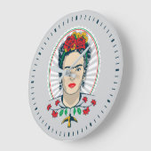 Frida Kahlo | Floral Grote Klok (Hoek)