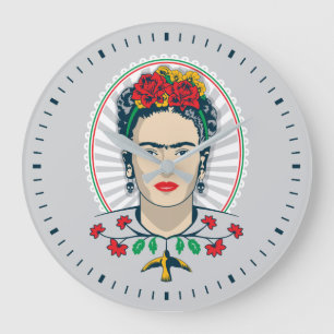 Frida Kahlo    Floral Grote Klok