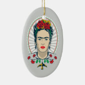 Frida Kahlo |  Floral Keramisch Ornament (Rechts)