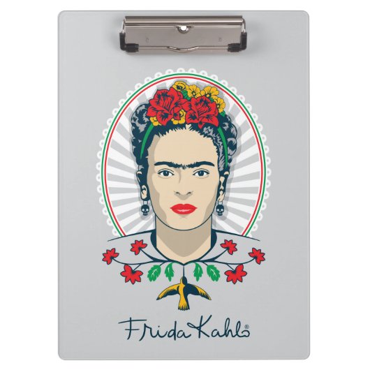 Frida Kahlo |  Floral Klembord (Voorkant)