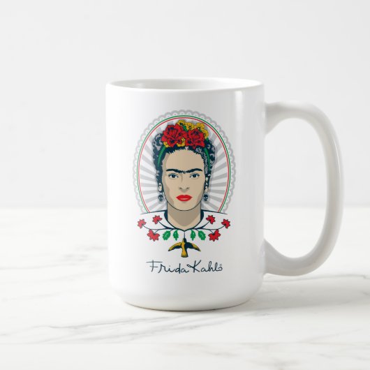 Frida Kahlo | Floral Koffiemok (Rechts)