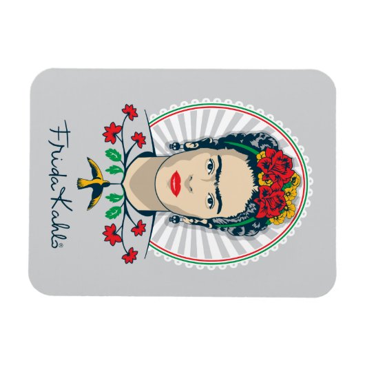 Frida Kahlo |  Floral Magneet (Horizontaal)