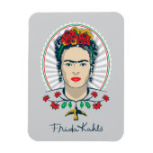Frida Kahlo |  Floral Magneet (Verticaal)