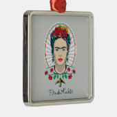 Frida Kahlo |  Floral Metalen Ornament (Rechts)