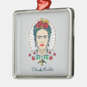 Frida Kahlo |  Floral Metalen Ornament (Links)