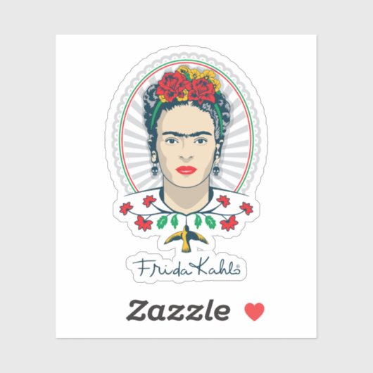 Frida Kahlo |  Floral Sticker (Vel)