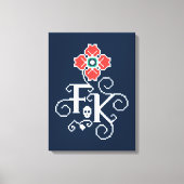 Frida Kahlo | Floral Tribute Canvas Afdruk (Voorkant)